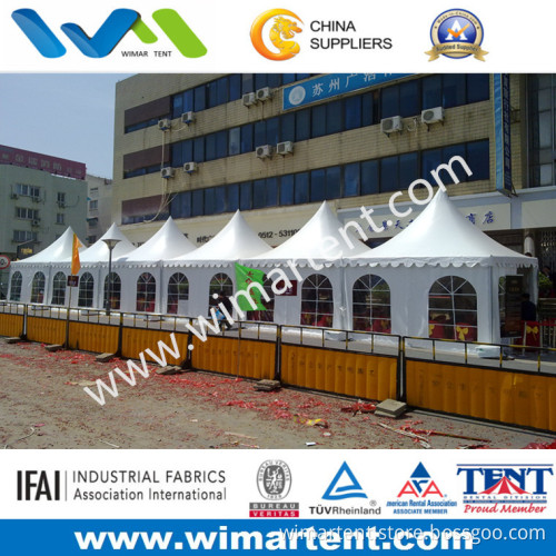 3mx3m White Aluminum PVC Pagoda Tent for Shade Corridor